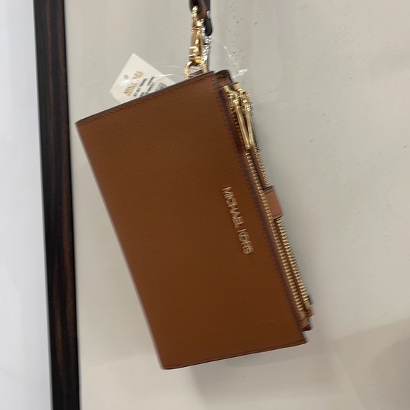 MICHAEL KORS LARGE DOUBLE ZIP WRISTLET WALLET PHONE CASE - Picture 13 of 13